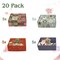 20 Pack 6x4x2 Inch Small Shipping Boxes Christmas Gift Box with Lid, Thick Recyclable Corrugated Cardboard Gift Mailing Boxes for Gift Packaging Small Business